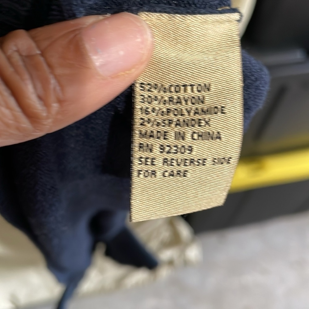 Navy sweater with shark tail on one side - Picture 6 of 7
